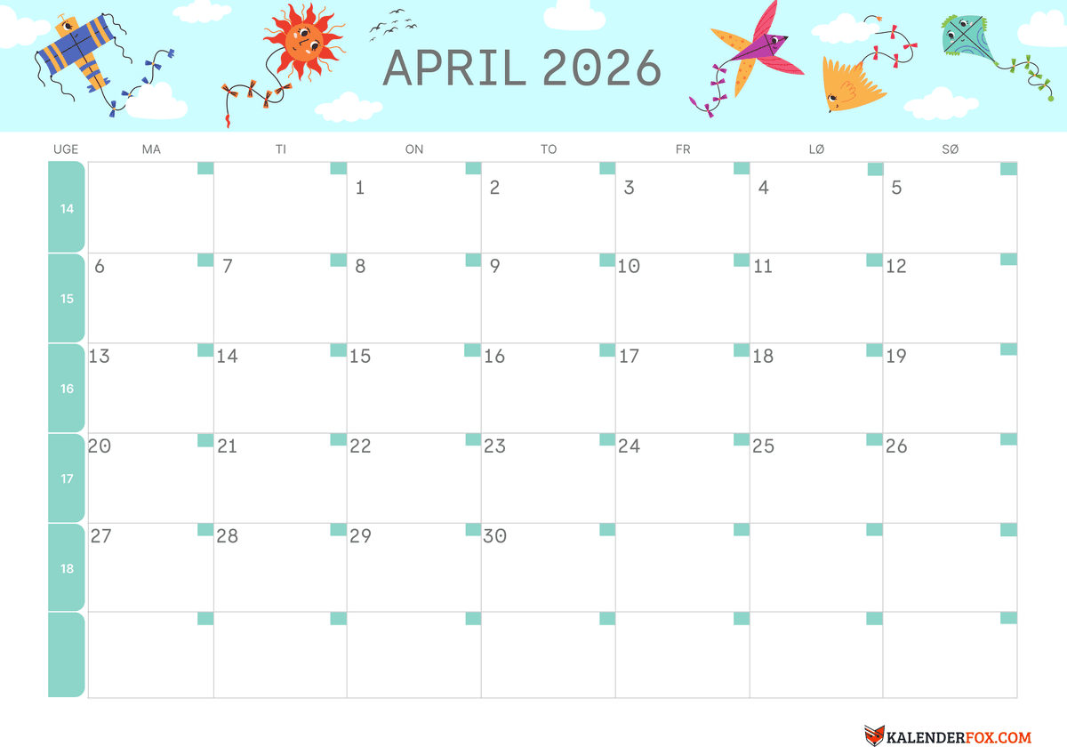 April-kalender børnetema 4