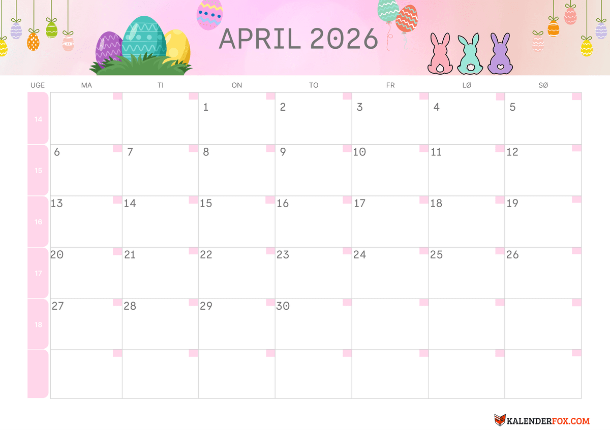 April-kalender påsketema 3