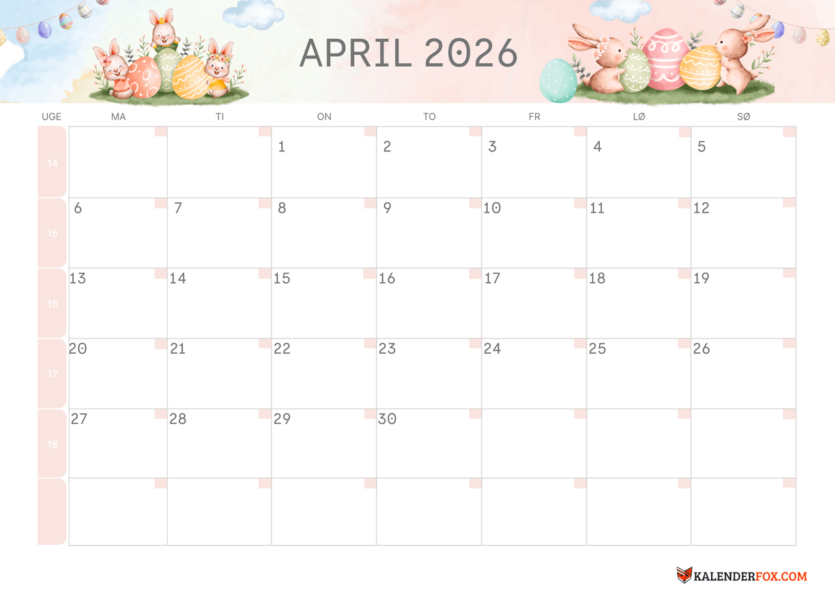 April-kalender påsketema 4