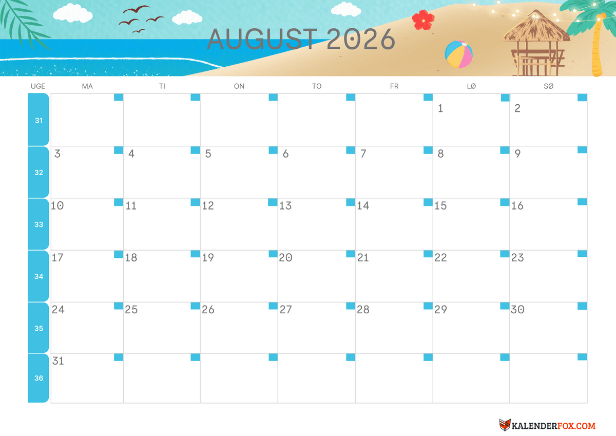 August-kalender sensommer tema 3