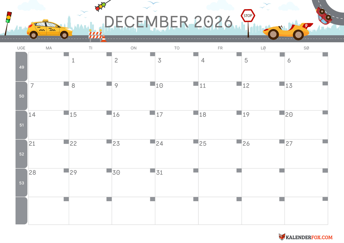 December-kalender børnetema 1