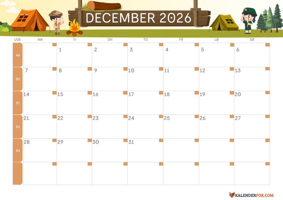 December-kalender børnetema 2