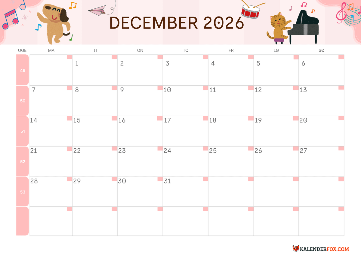 December-kalender børnetema 3