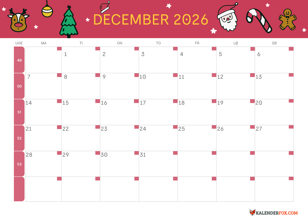 December-kalender juletema 1