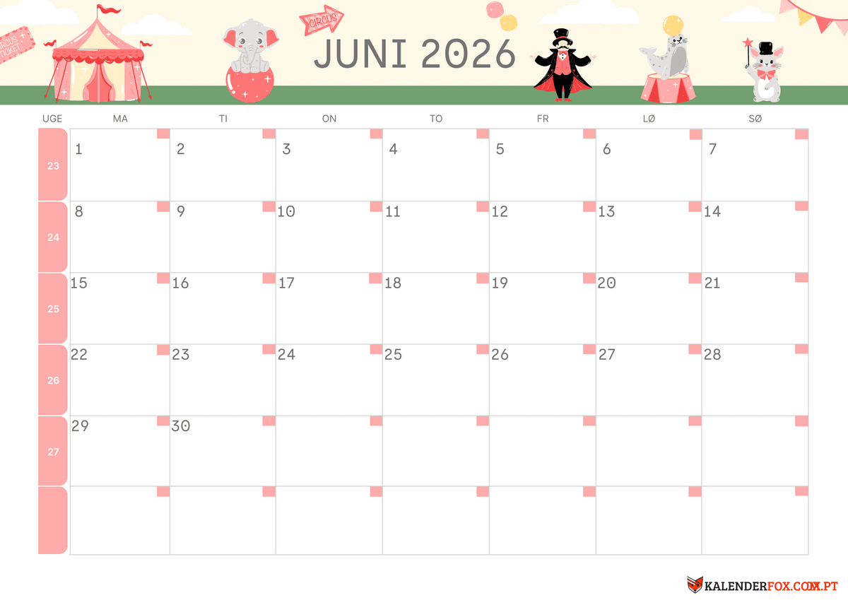 Juni-kalender børnetema 3