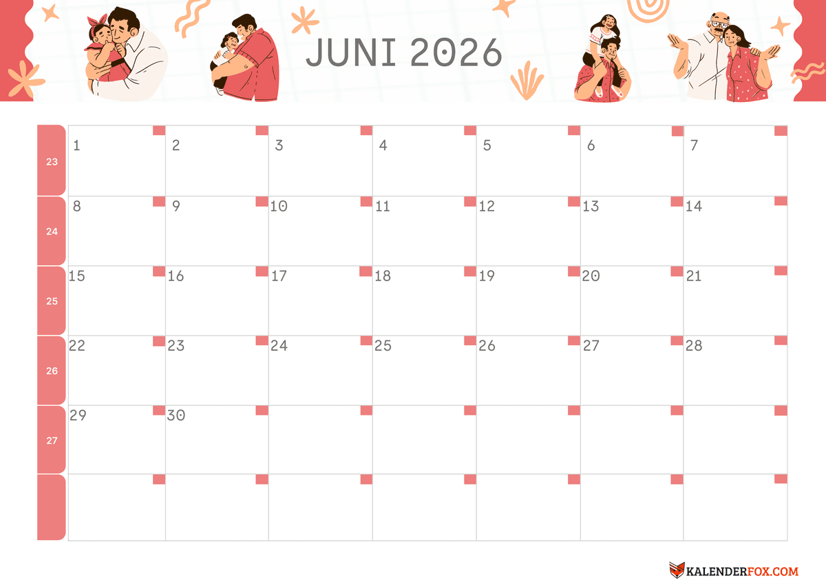 Juni-kalender fars dag tema 4