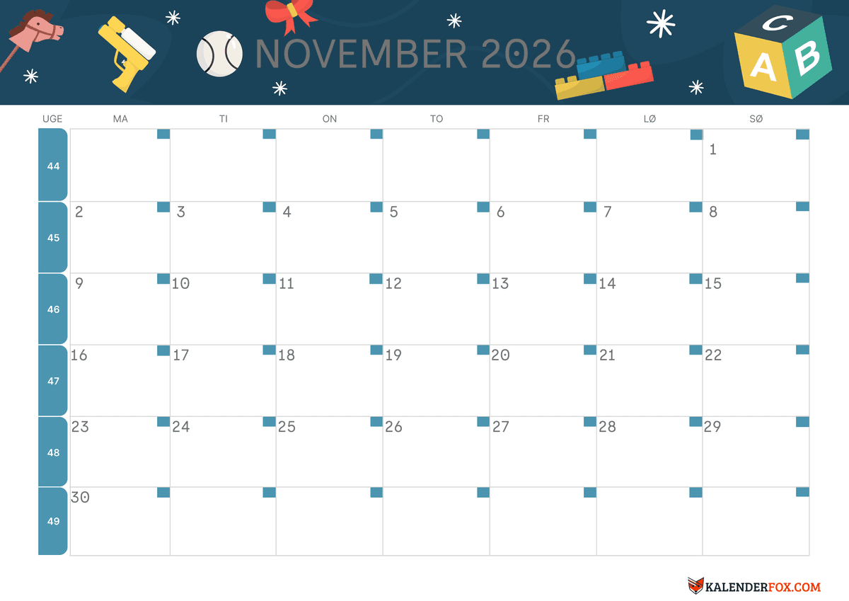 November-kalender børnetema 3