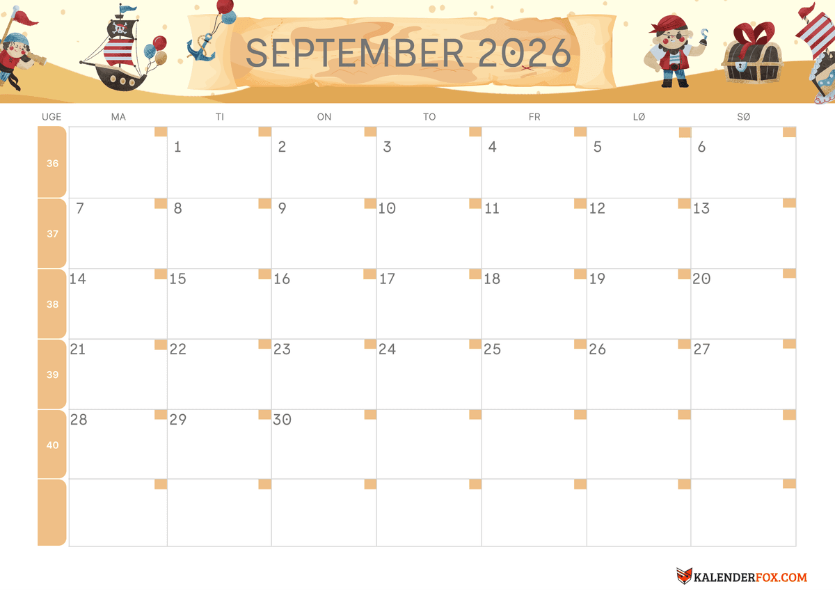 September-kalender børnetema 3
